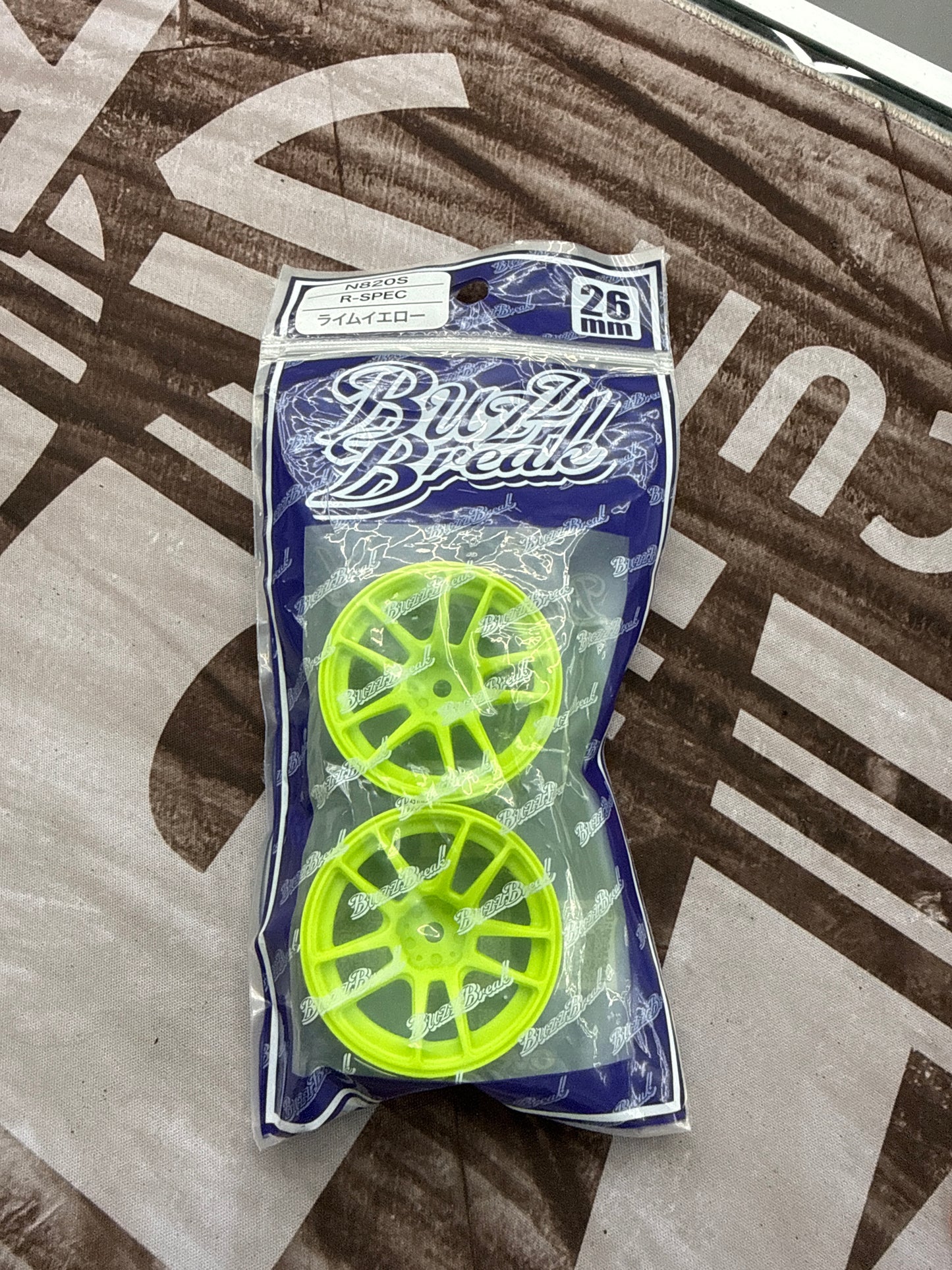 N820S R-Spec - LIME YELLOW 7mm 1/10 Wheel Rims