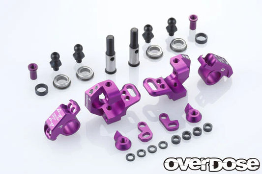 Overdose Adjustable Aluminum Knuckle Type 2 Purple OD2437b