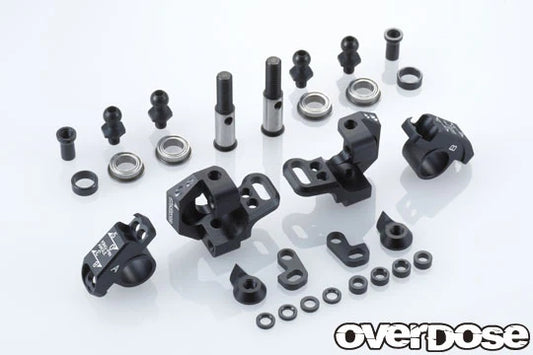 Overdose Adjustable Aluminum Knuckle Type 2 Black OD2439b