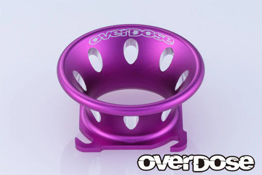 Overdose 30mm Aluminum Velocity Stack / Air Funnel / Cooling Fan Shroud Black Red Purple OD3926 OD 3927 OD3928