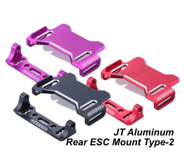 Overdose JT Aluminum Rear ESC Mount Type-2 For GALM Purple OD3974 Red OD3975 Black OD3976