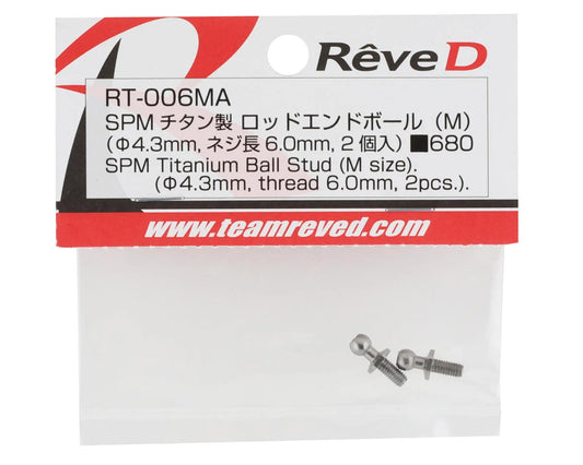 Reve D SPM Titanium Ball Stud (2pcs, Size M)