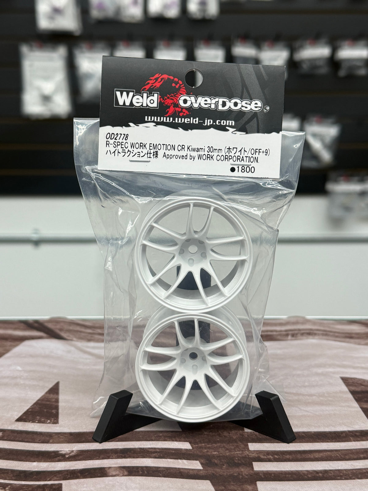 OVERDOSE R-SPEC WORK EMOTION CR KIWAMI 30MM OD2778 WHITE/OFF+9 WELD