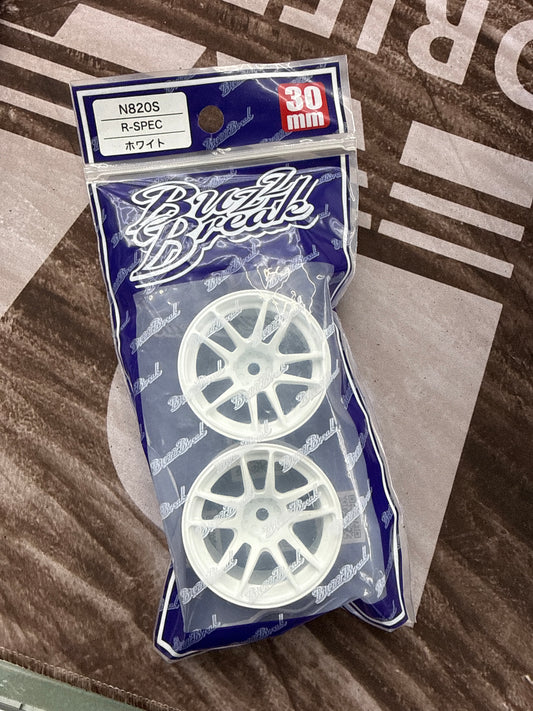 N820S R-Spec - 30MM - WHITE 9mm 1/10 Wheel Rims