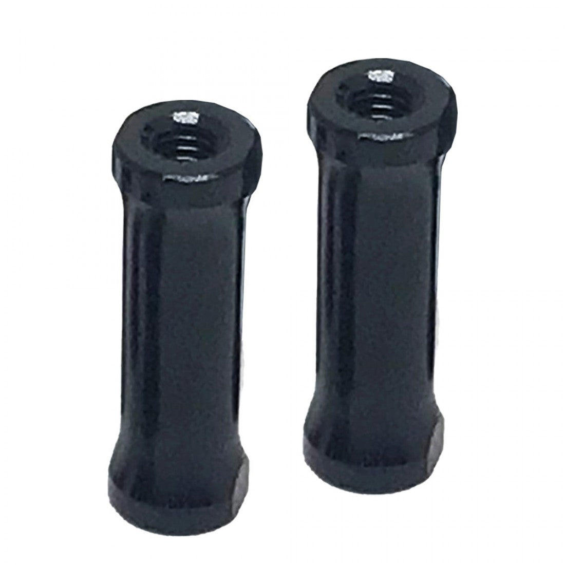 ALUMINUM EXTENSION SPACER 18MM 2 PCS BLACK