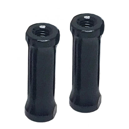 ALUMINUM EXTENSION SPACER 18MM 2 PCS BLACK