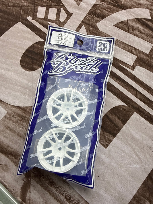 N820S R-Spec - WHITE 7mm 1/10 Wheel Rims