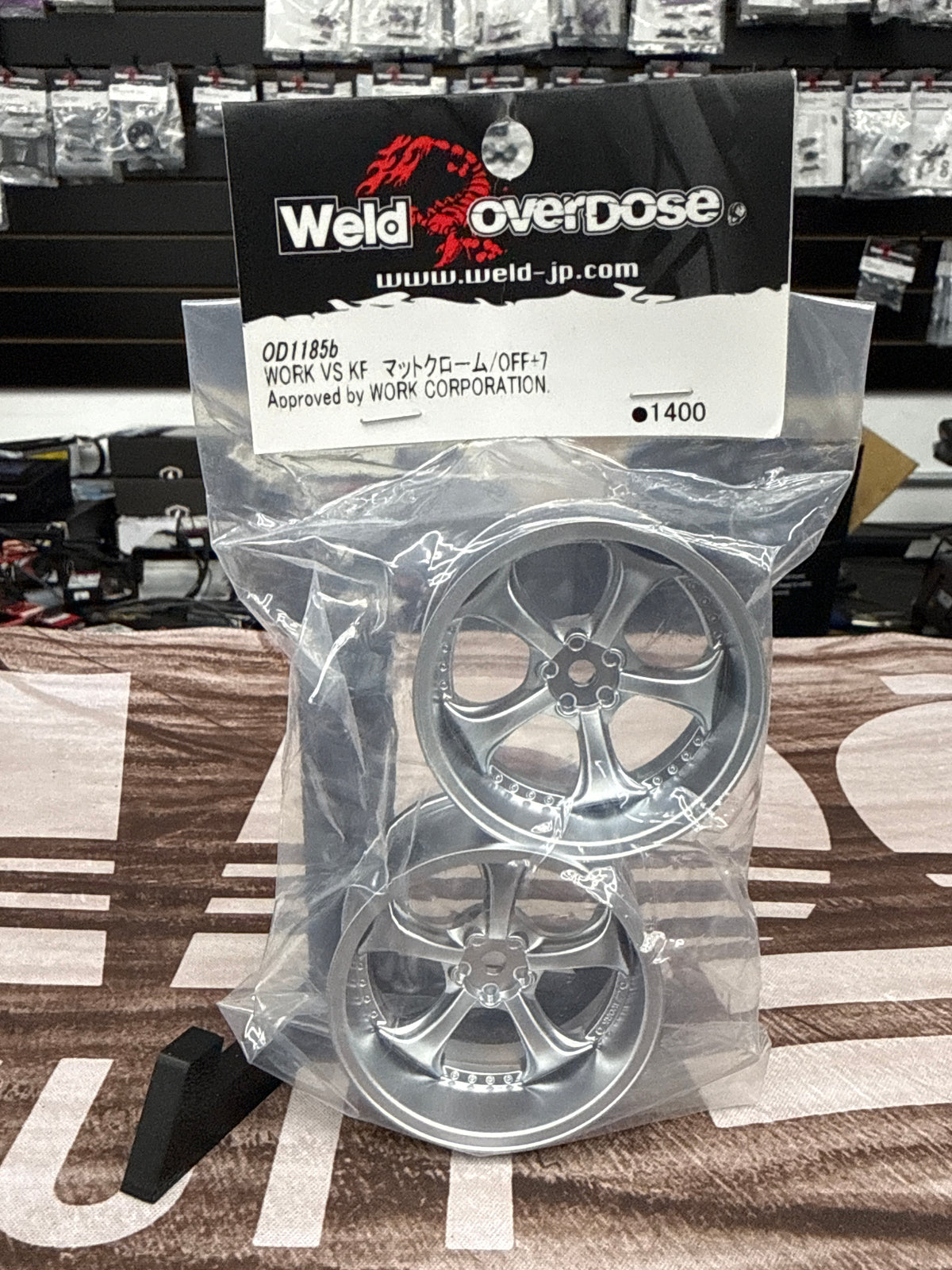 Overdose WORK VS-KF Rims Matte Chrome +7 Offset (OD1185b)