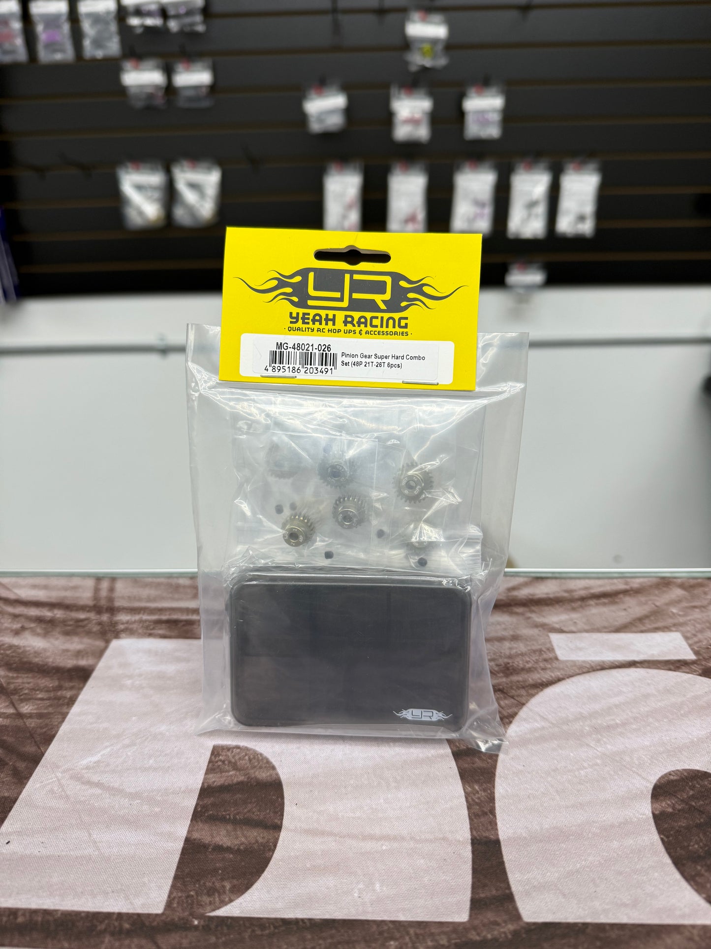 Yeah Racing Hard Coated 48P Aluminum Pinion Gear Set (21, 22, 23, 24, 25, 26T) (3.17mm Bore)