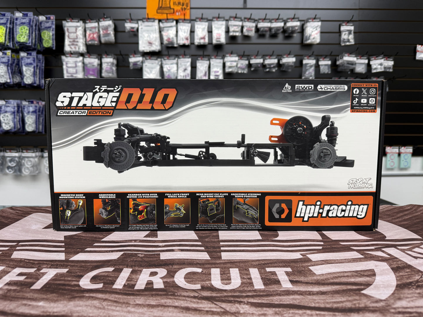 HPI Stage-D10 Creator Edition 1/10 2WD Drift Car Roller Chassis