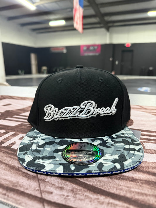 OVERDOSE BB-CA-005 BUZZ BREAK Black Camouflage Cap