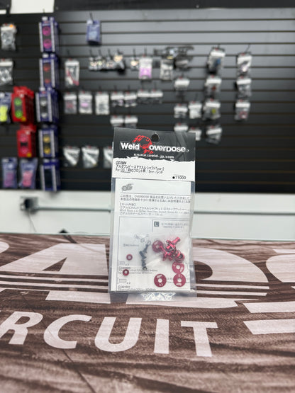 Aluminum One Piece Axle Shaft Type-2 (For OD/RWD) 7mm 5mm (RED PURPLE BLACK) [Overdose]