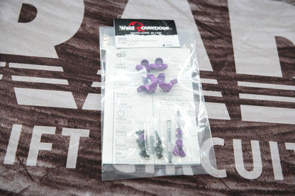 Overdose Adjustable Aluminum Knuckle Type 2 Purple OD2437b