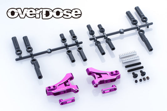 (PRE-ORDER) OVERDOSE Adjustable Aluminum Front Suspension Arm Type-4 OD3964 OD3965 OD3966