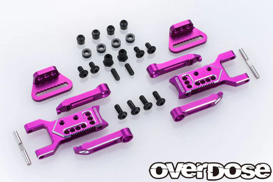 Overdose Rear Lower Adjustable Arm Type-3 Purple OD2855